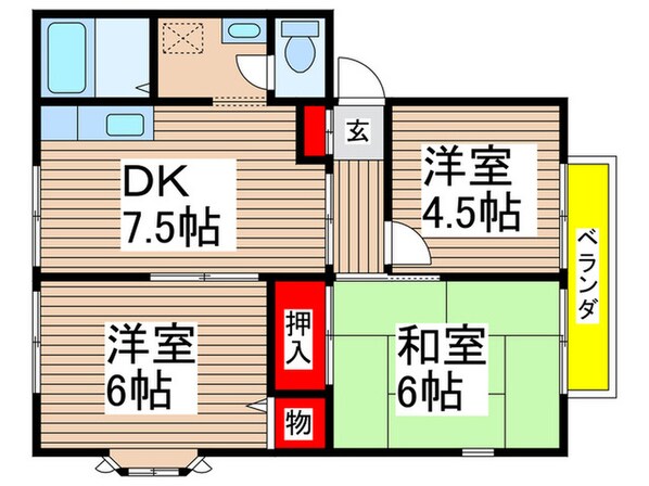 グランドールの物件間取画像